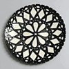 black and white plate